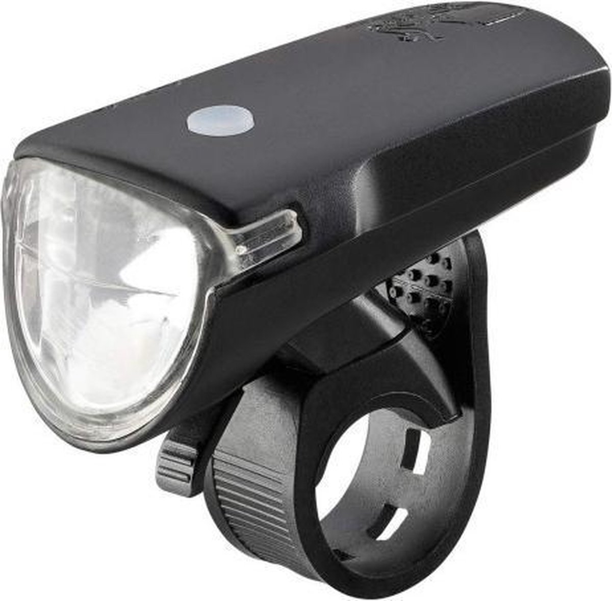 AXA koplamp EL12B Greenline 35 batterij led 7 cm - Zwart