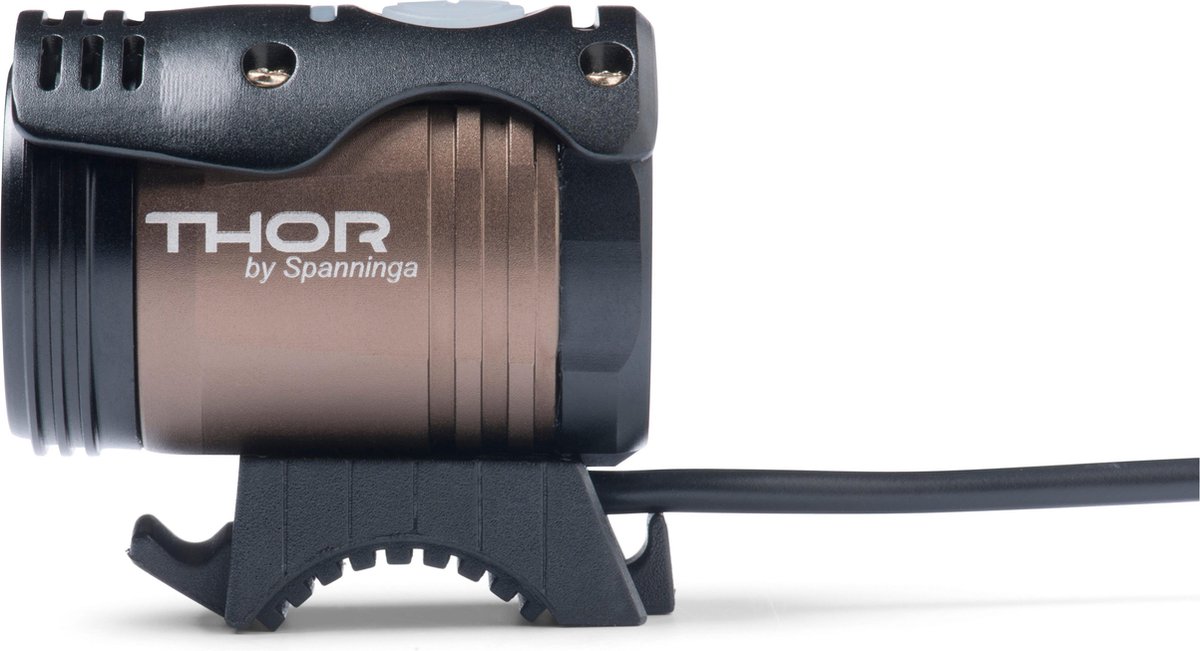 Spanninga Koplamp Thor High Power Oplaadbaar - Zwart