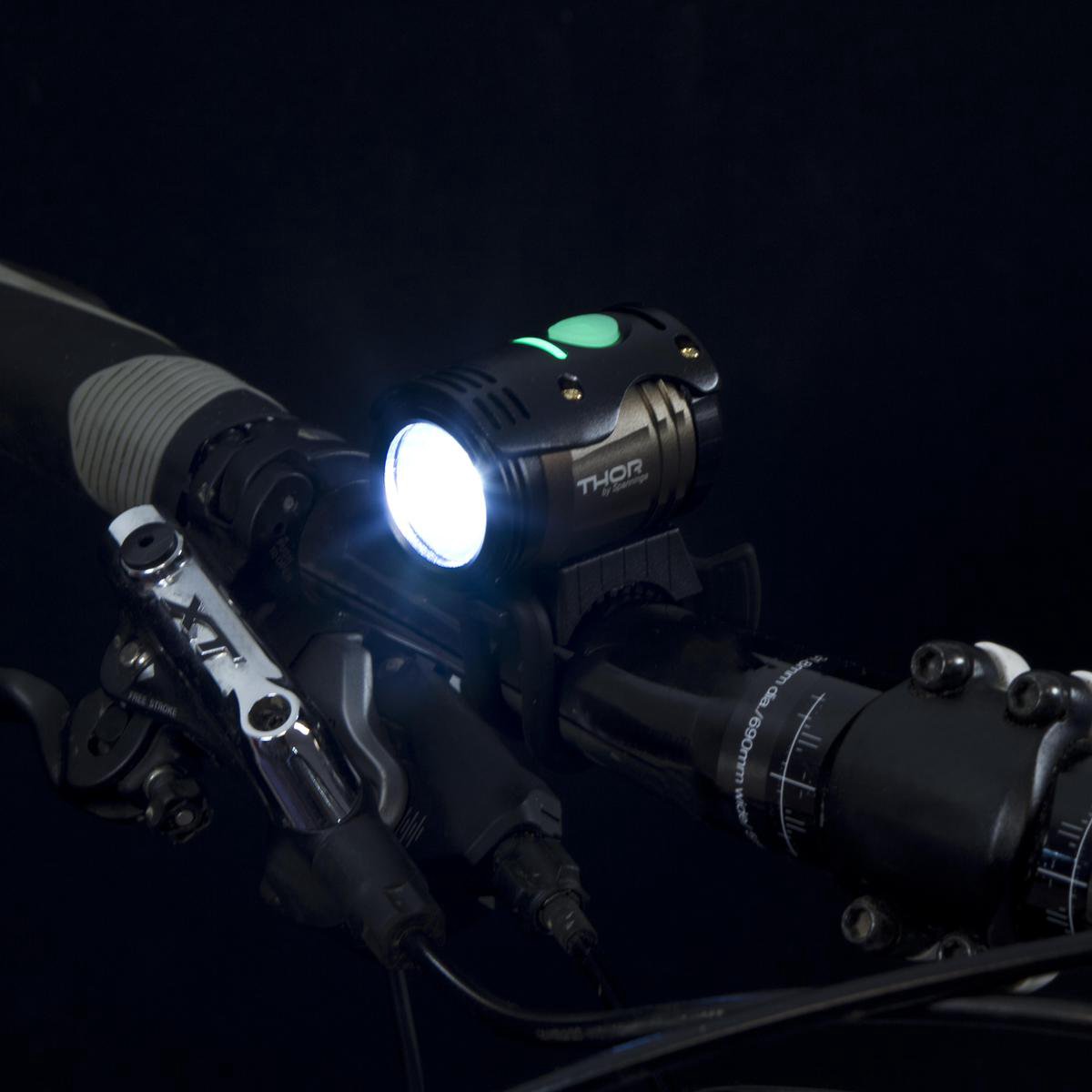 Spanninga Koplamp Thor High Power Oplaadbaar - Zwart