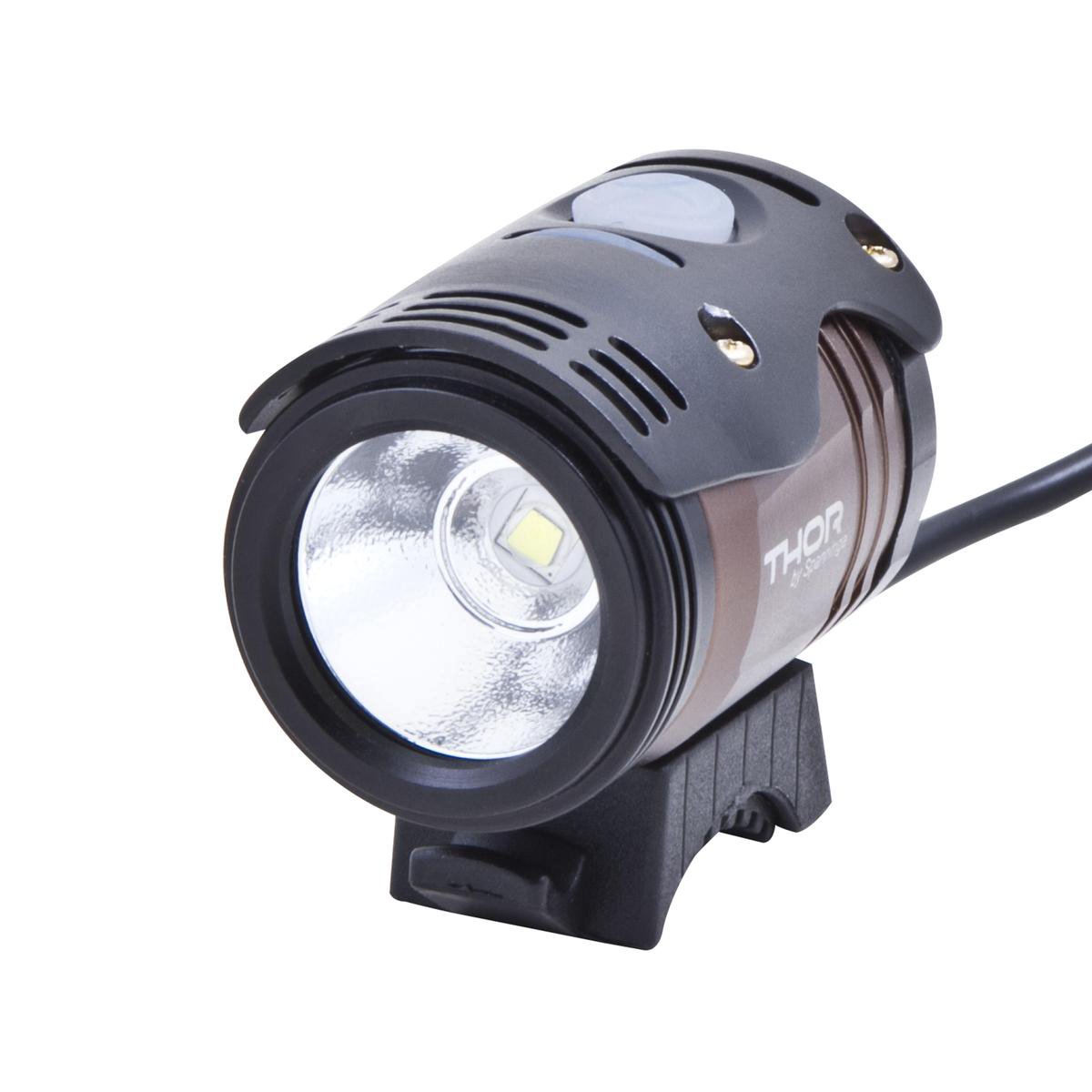 Spanninga Koplamp Thor High Power Oplaadbaar - Zwart