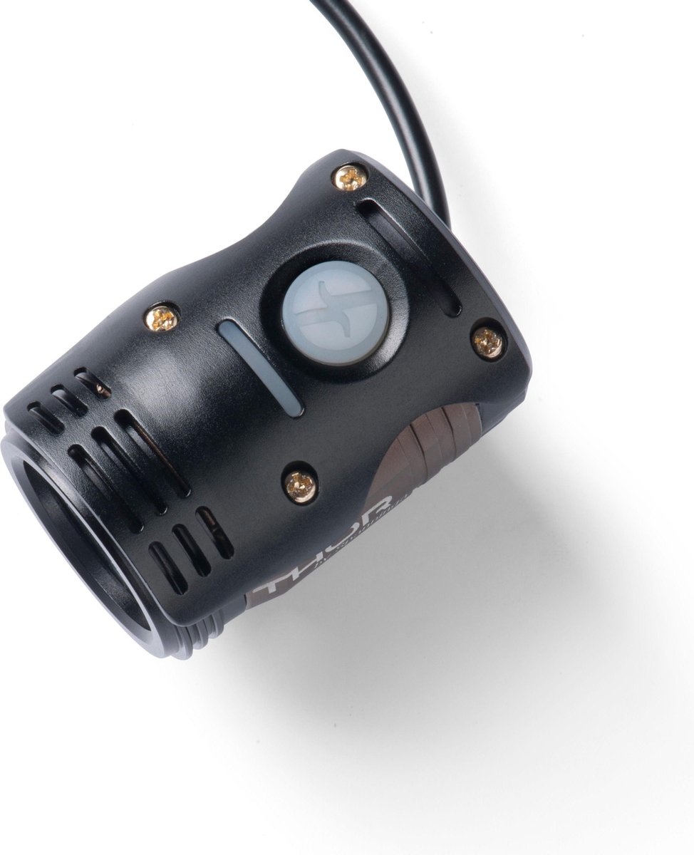 Spanninga Koplamp Thor High Power Oplaadbaar - Zwart