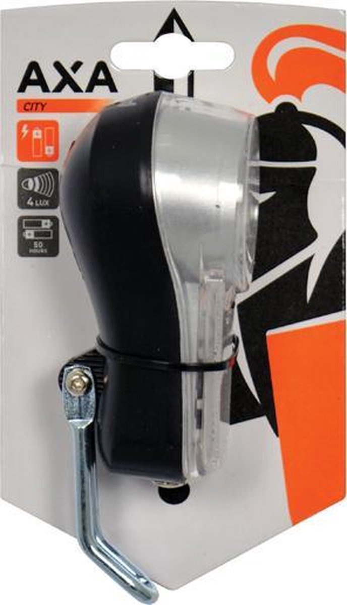AXA Koplamp City LED Batterij Zilver - Silver