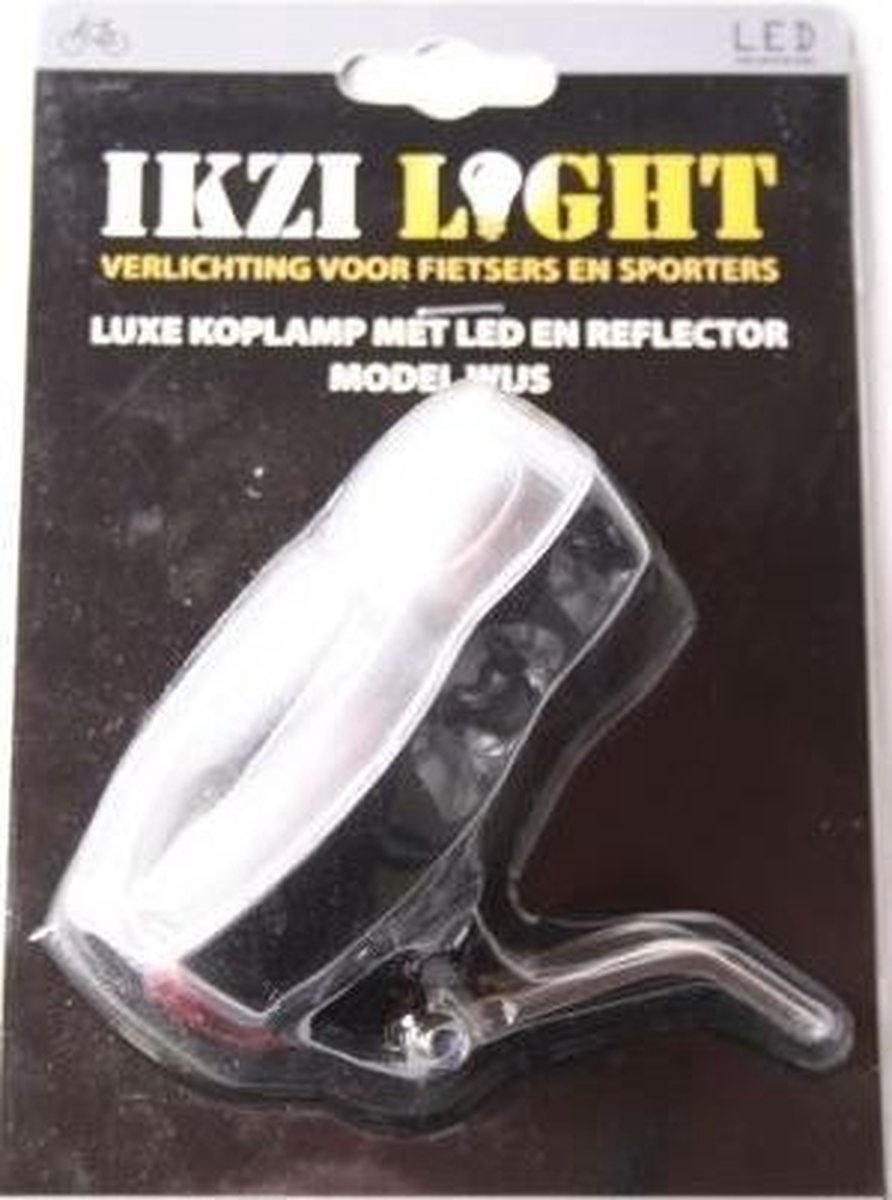 Ikzi Light Koplamp Reflector Kroonboutbevestiging 2x LED Wit - Zwart