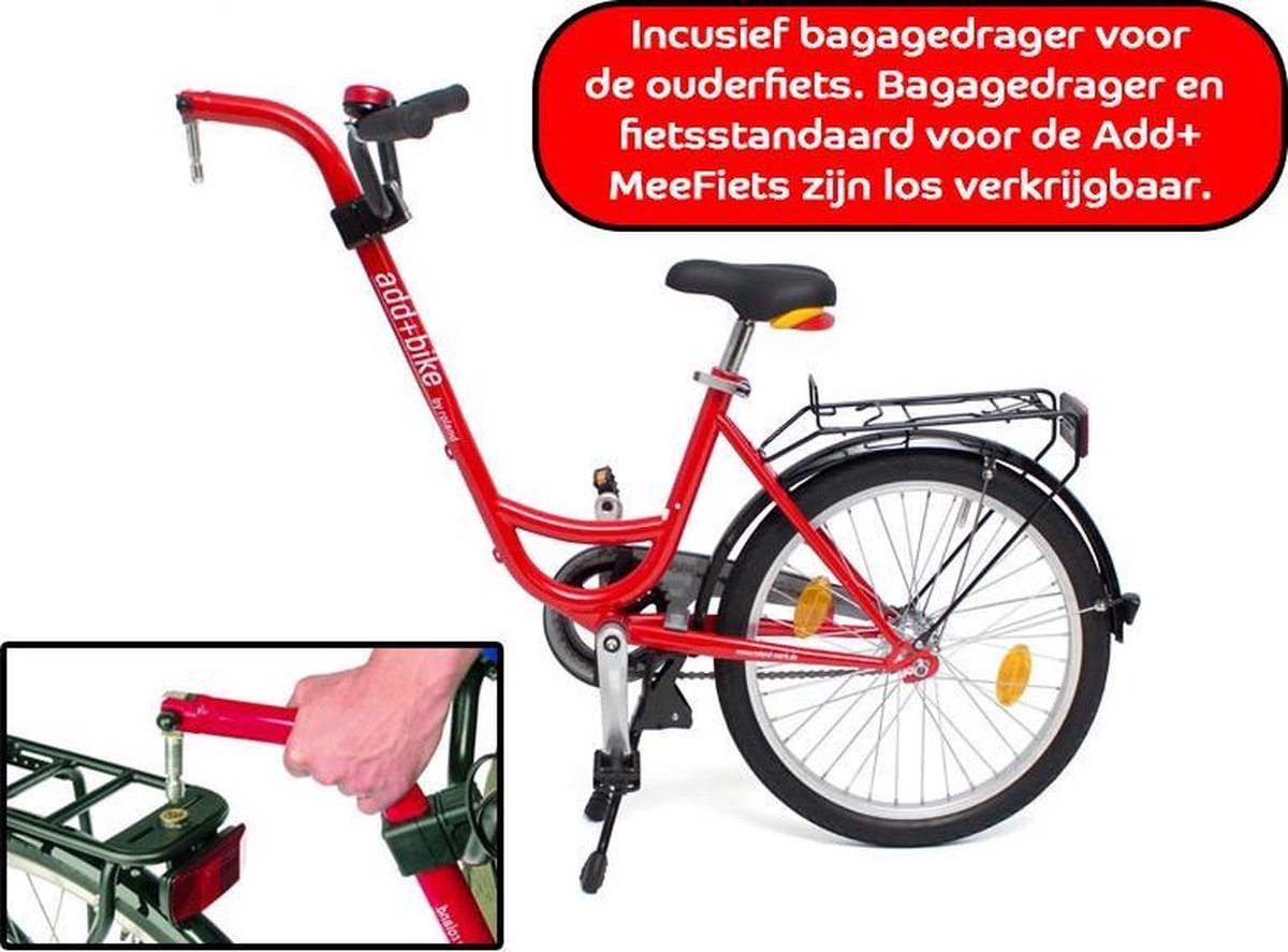 Roland Aanhangfiets Add+Bike 20 Inch Junior 3V - Rood