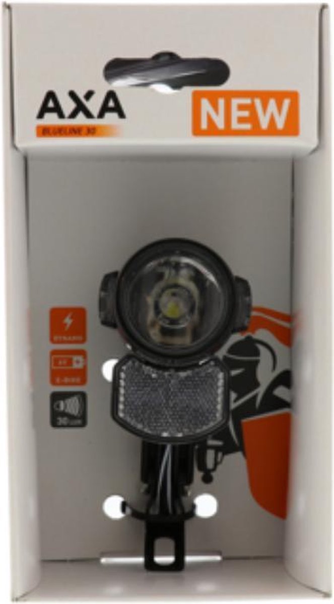AXA Blueline koplamp 30 T Lux Steady Auto - Zwart