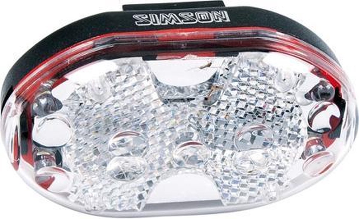 Simson voorlicht batterij led - Zwart