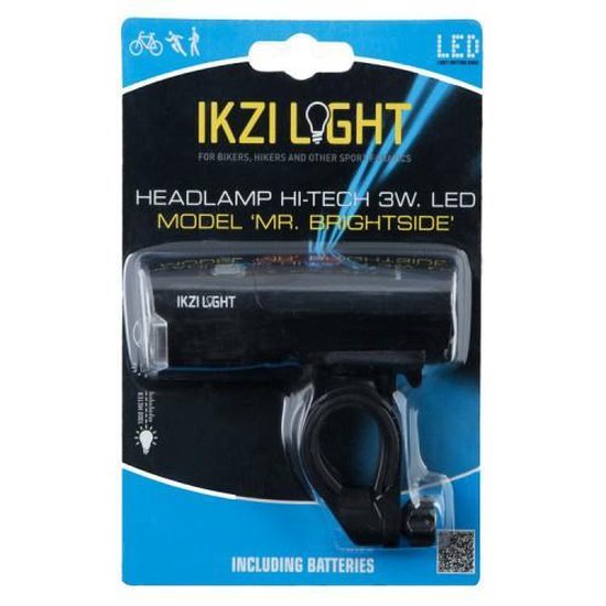 Ikzi Light voorlicht Mr. Brightside Hi Tech LED 10 x 3 cm - Zwart
