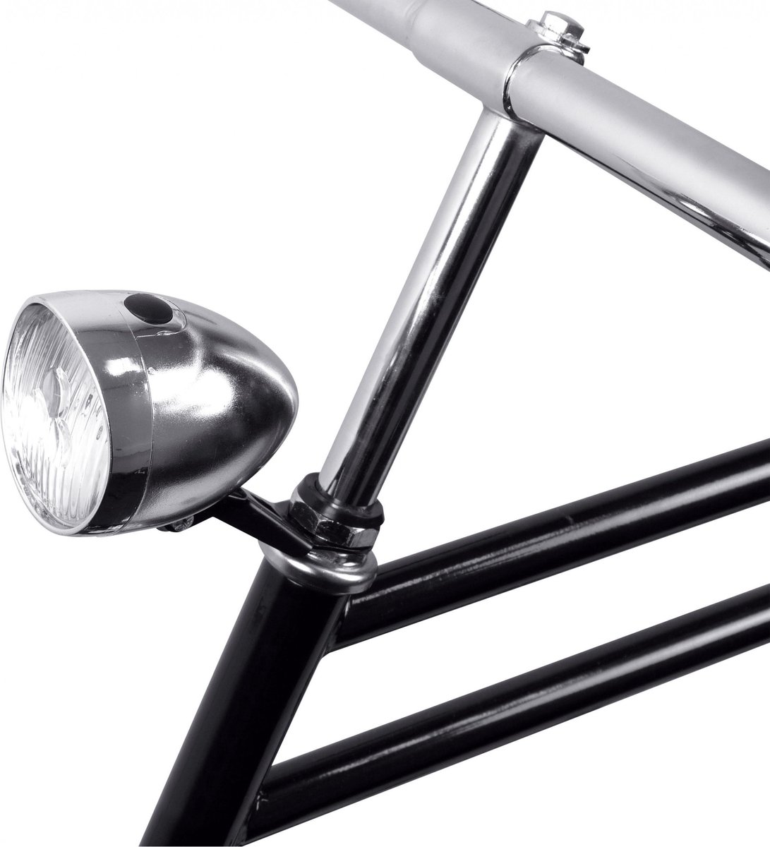 DRESCO voorlicht Classic 3 led batterijen 9 cm chroom