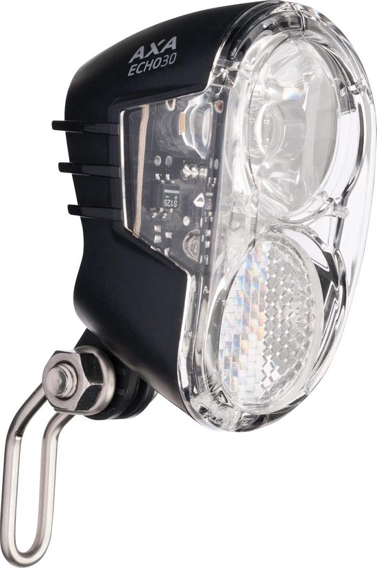 AXA Koplamp Echo30 Steady LED Dynamo - Zwart