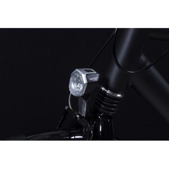 Spanninga koplamp Kendo led dynamo - Zwart