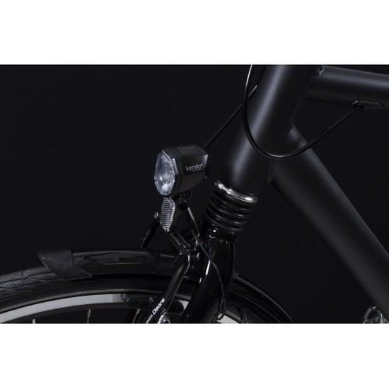 Spanninga koplamp Kendo led dynamo - Zwart