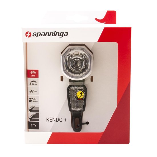 Spanninga Koplamp Kendo LED 6 36V Zilver - Zwart