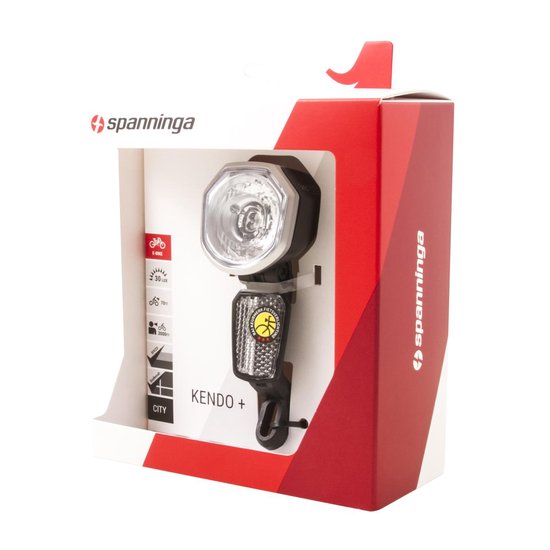 Spanninga Koplamp Kendo LED 6 36V Zilver - Zwart
