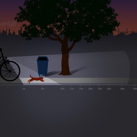 Spanninga Koplamp Kendo LED 6 36V Zilver - Zwart