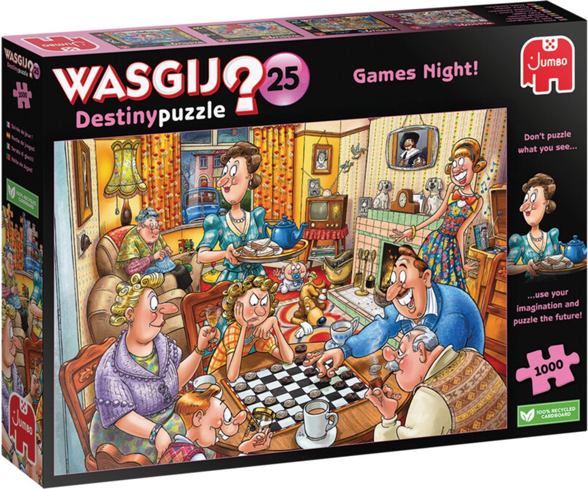 Jumbo Wasgij Destiny Puzzel 25 Spelletjesavond! 1000 Stukjes