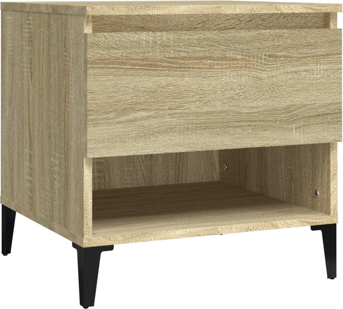 Vidaxl Bijzettafels 2 St 50x46x50 Cm Bewerkt Hout Sonoma Eikenkleurig - Bruin