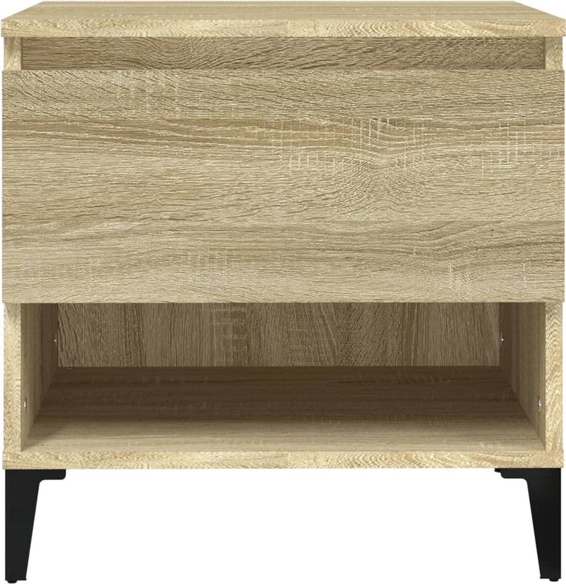 Vidaxl Bijzettafels 2 St 50x46x50 Cm Bewerkt Hout Sonoma Eikenkleurig - Bruin