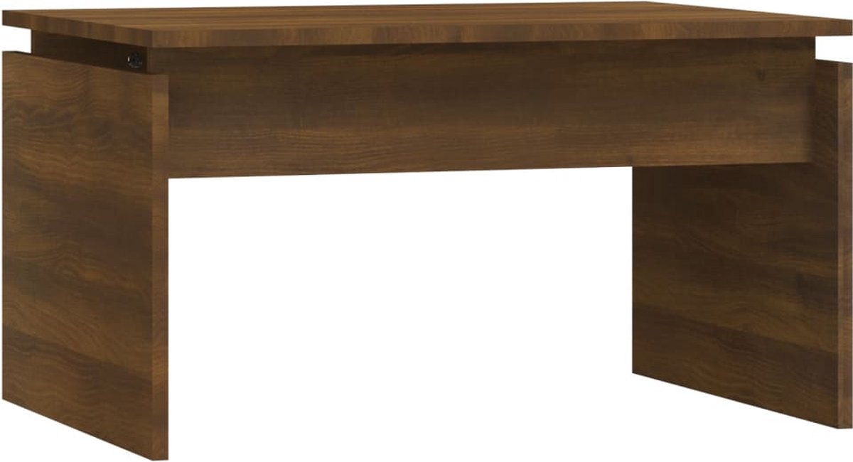 Vidaxl Salontafel 68x50x38 Cm Bewerkt Houteikenkleurig - Bruin