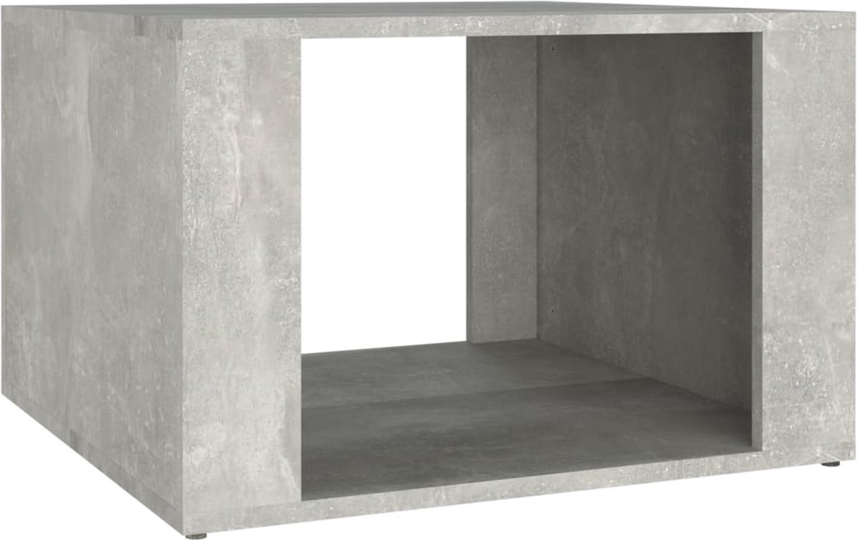 Vidaxl Nachtkastje 57x55x36 Cm Bewerkt Hout Beton - Gris