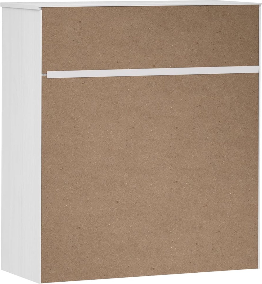 Vidaxl Opzetkast 90x35x100 Cm Massief Grenenhout Wit