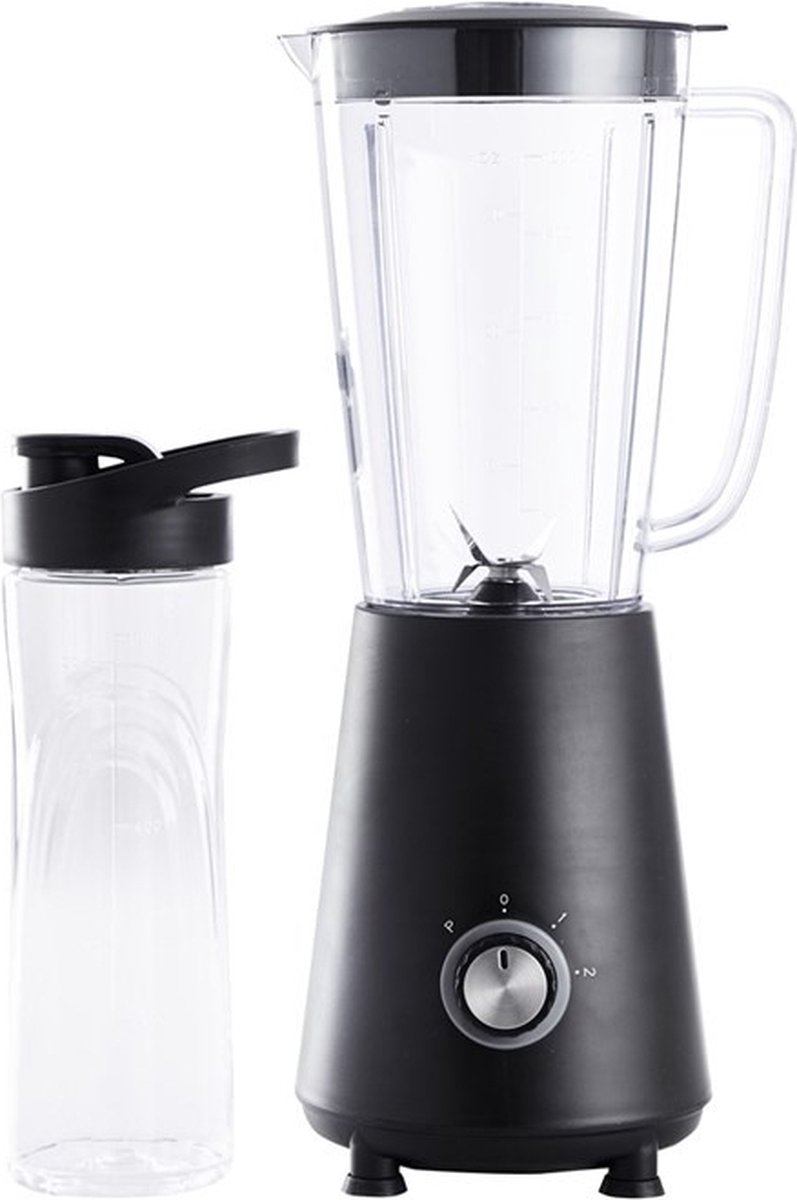 Day Smoothie Maker - Blender 2-in-1 Met To Go Beker - 350w - - Zwart