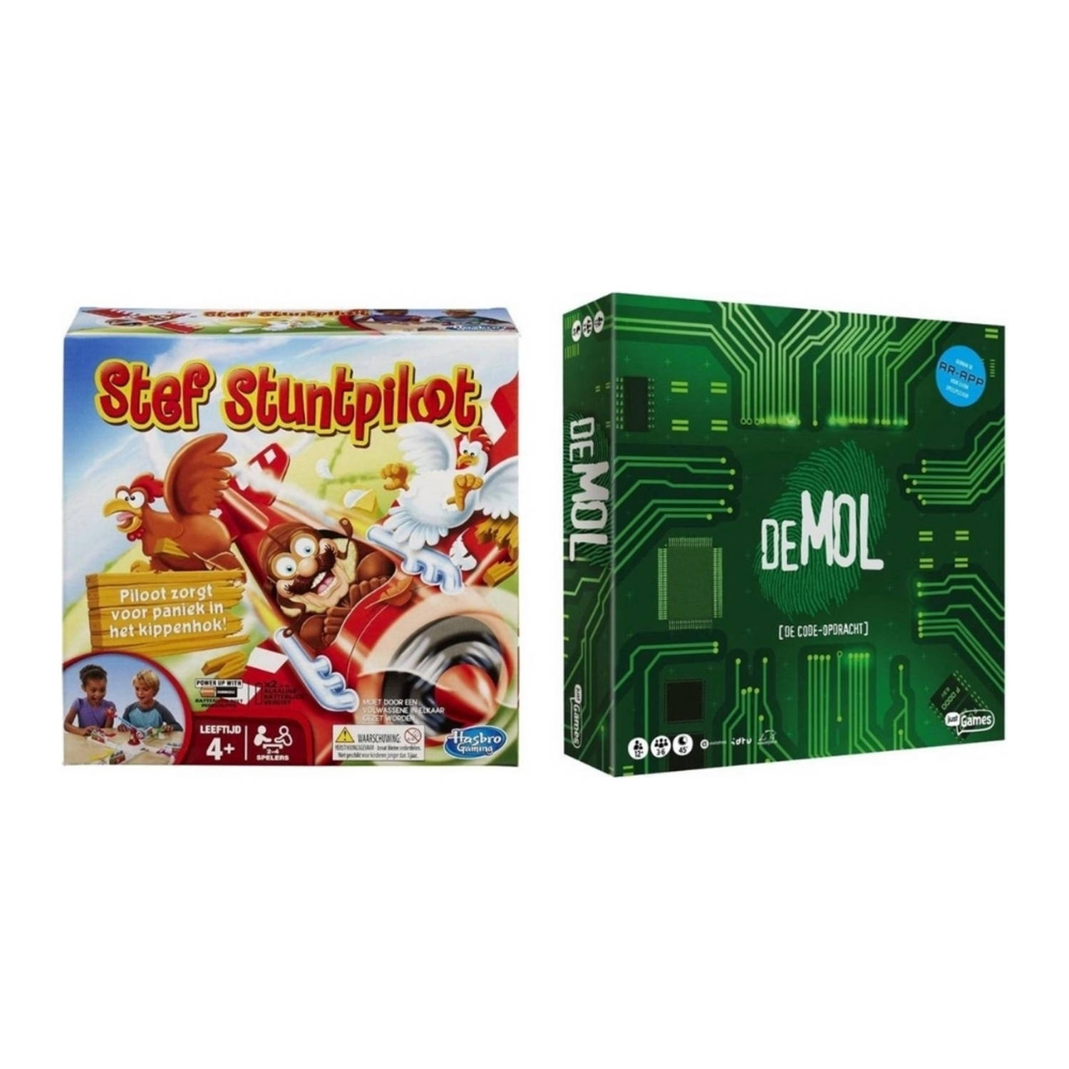 Spellenbundel - 2 Stuks - Stef Stuntpiloot & Wie Is De Mol