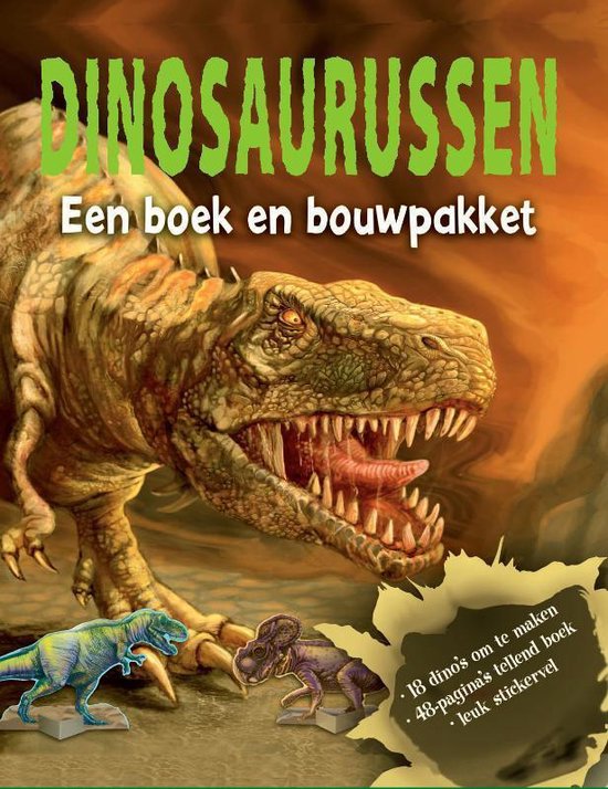 Rebo Productions Dinosaurussen, een boek en bouwpakket