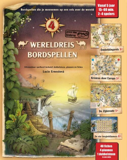 4 Wereldreis Bordspellen