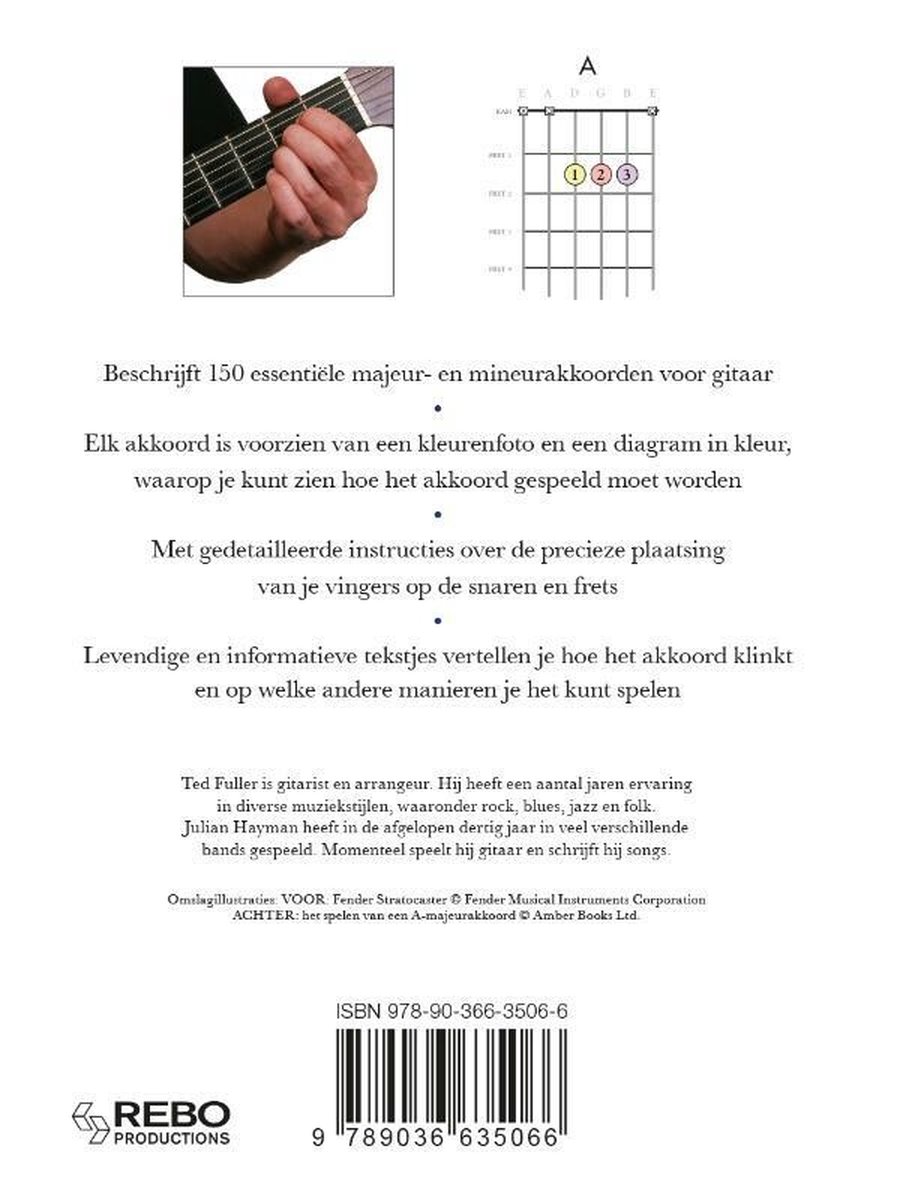 Gitaarakkoordengids met ringband