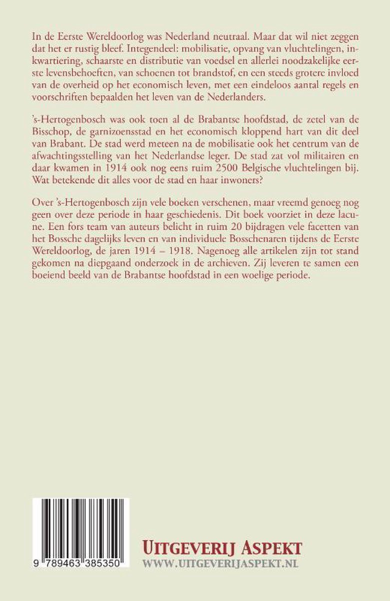 's-Hertogenbosch en de Eerste Wereldoorlog