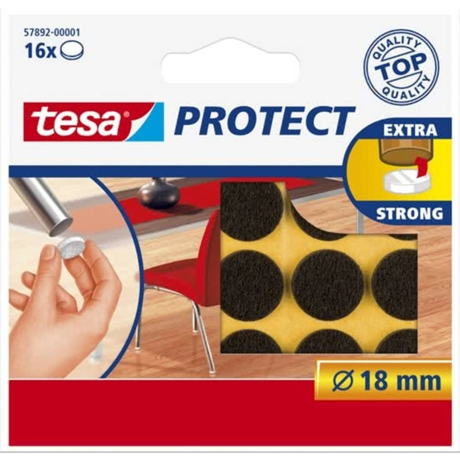 Tesa Protect Vilt Bruin ø 18 Mm