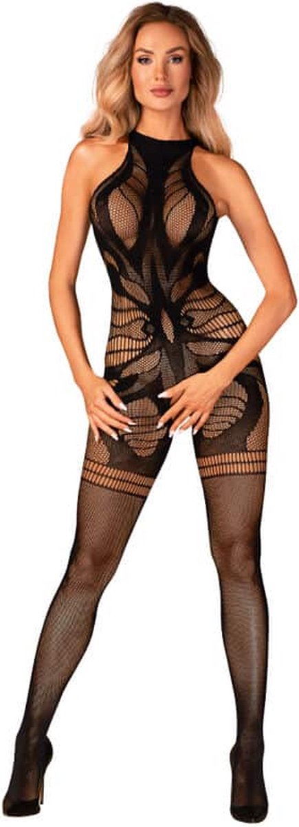 Obsessive Sexy Net Catsuit - Zwart