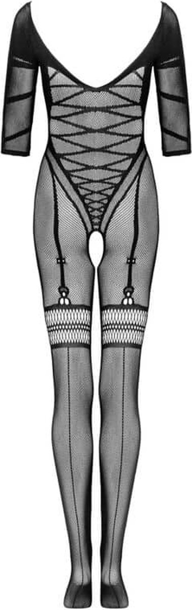 Obsessive Mesh Catsuit - Zwart