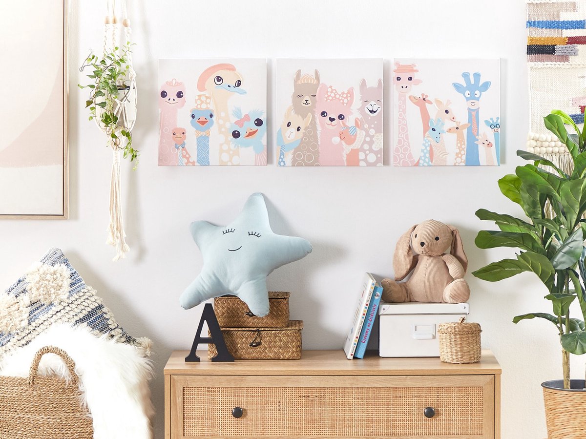 Beliani TILLIA Wanddecoratie voor kinderen multicolor