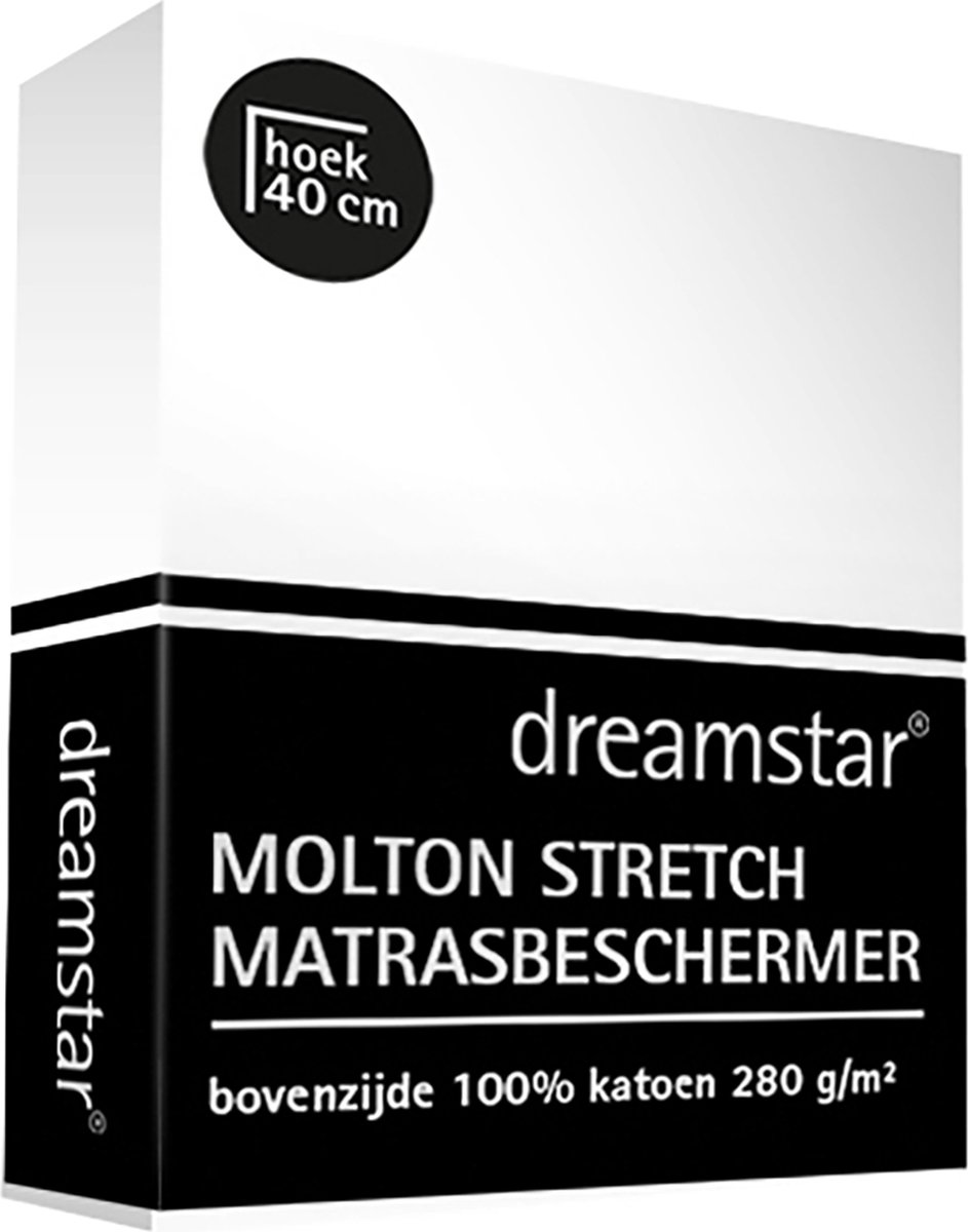 Dreamstar Molton Stretch Matrasbeschermer De Luxe 80 X 200 - 100 X 220 Cm