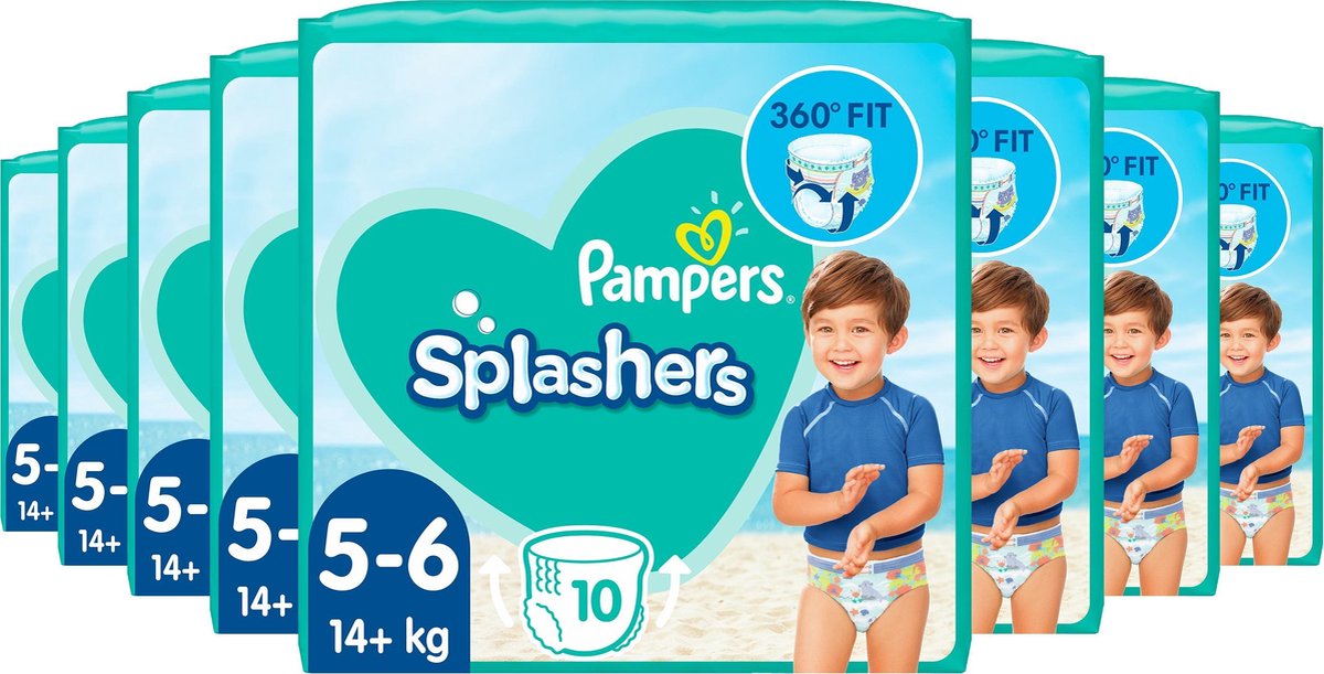 Pampers - Splashers - Wegwerpbare Zwemluiers - Maat 5/6 - 80 Stuks