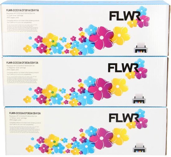 HP FLWR - Toner / 312A / 3-pack Kleur - Geschikt voor