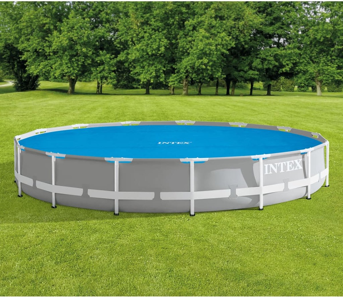 Intex Solarzwembadhoes 448 cm polyetheen - Blauw