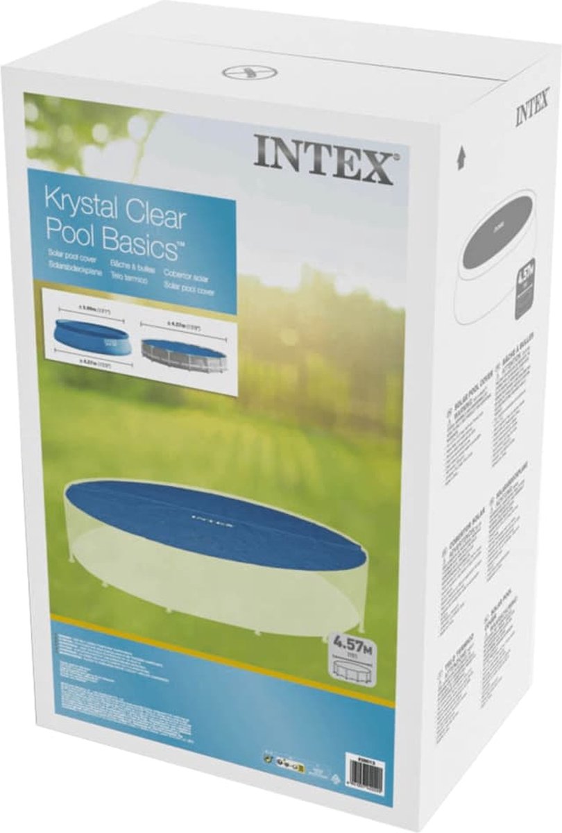 Intex Solarzwembadhoes 448 cm polyetheen - Blauw