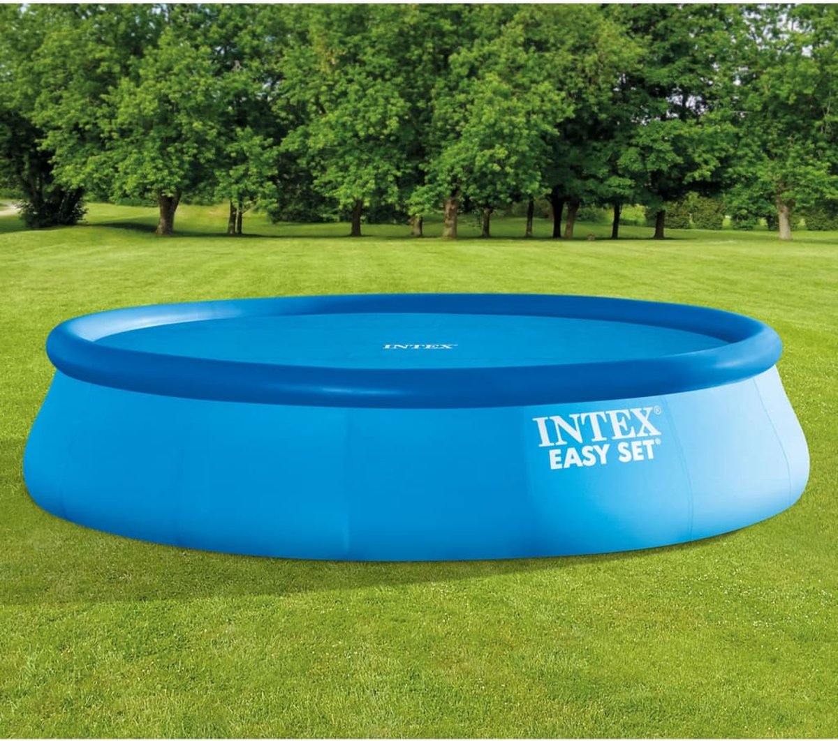 Intex Solarzwembadhoes 448 cm polyetheen - Blauw