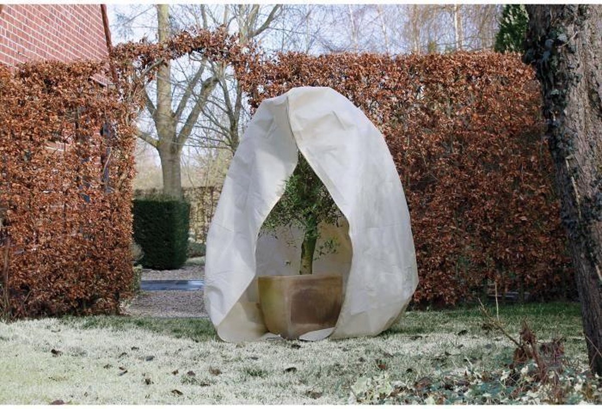 Nature Winterhoes met rits 70 g/m² 2x2,5 m - Beige