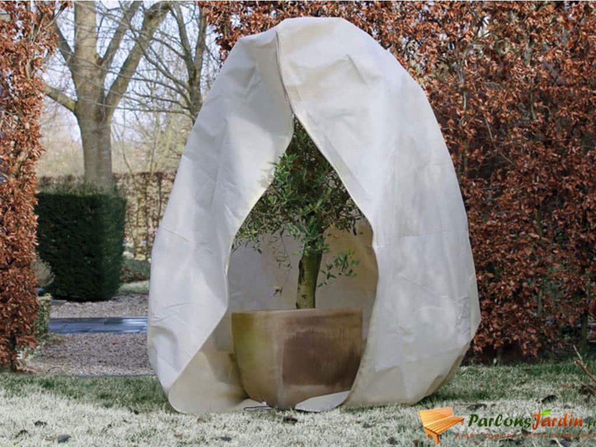 Nature Winterhoes met rits 70 g/m² 2x2,5 m - Beige