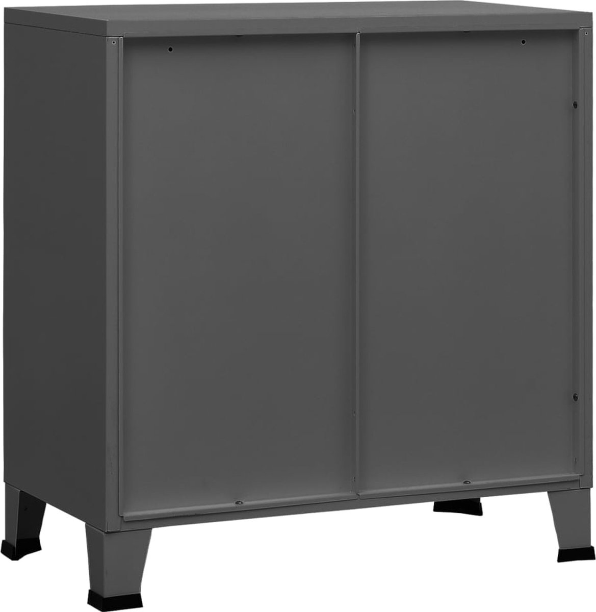 vidaXL Opbergkast industrieel 75x40x80 cm staal antracietkleurig