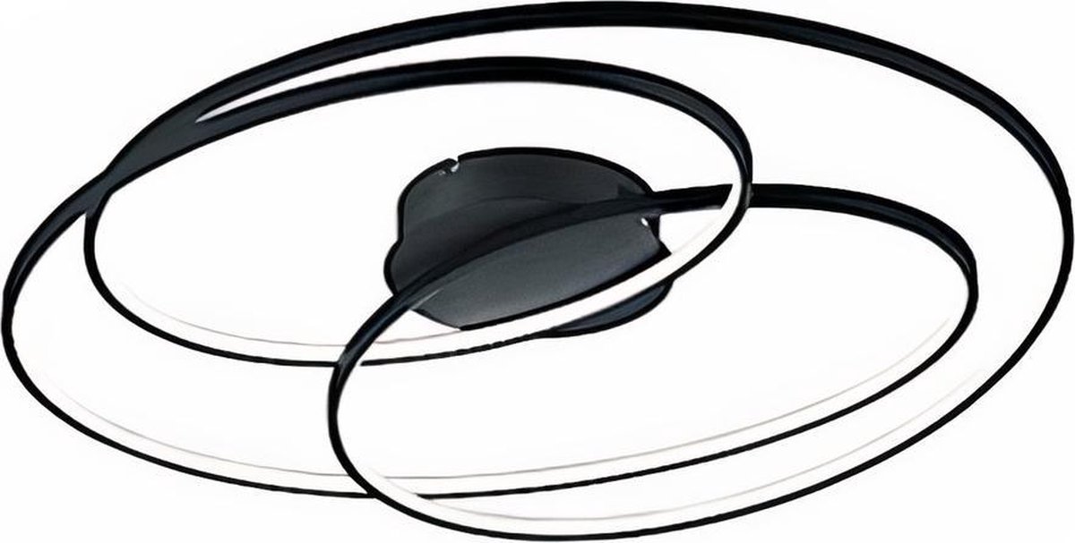 TRIO - Plafondlamp Gale 80 cm - Zwart