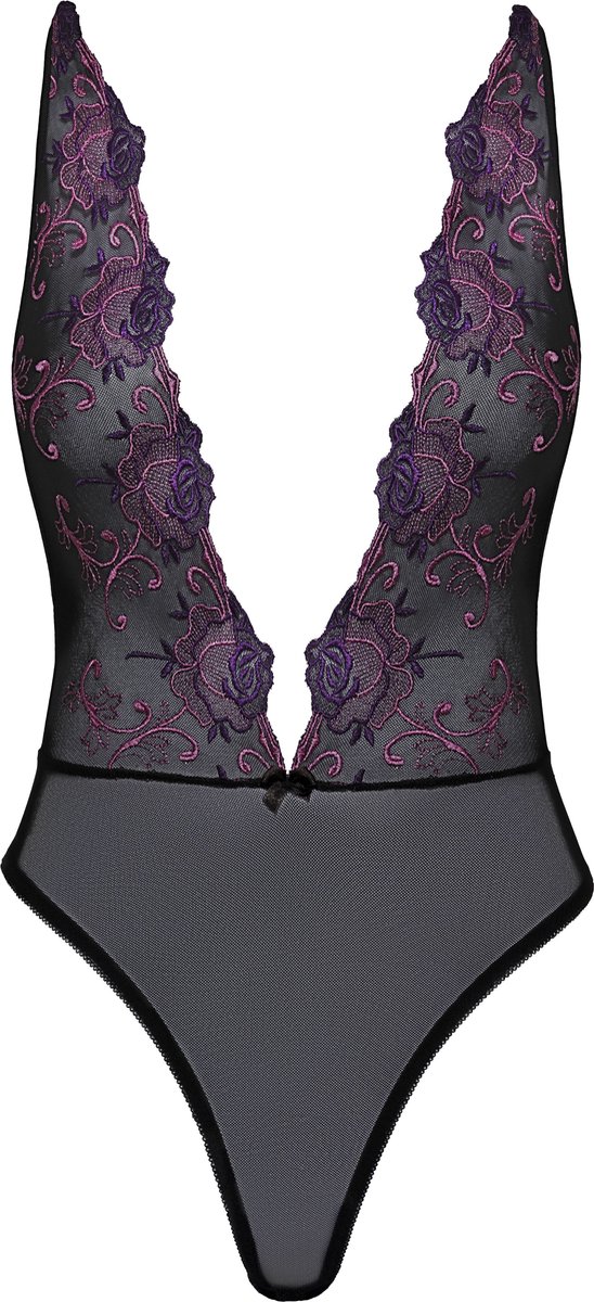 Sensuele Laag Uitgesneden Body - Zwart