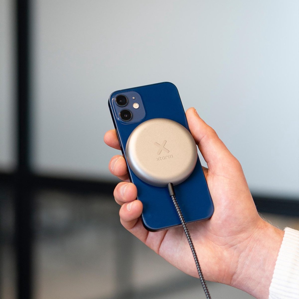 Xtorm magnetische draadloze oplaadkabel (1,2 meter) - Zwart