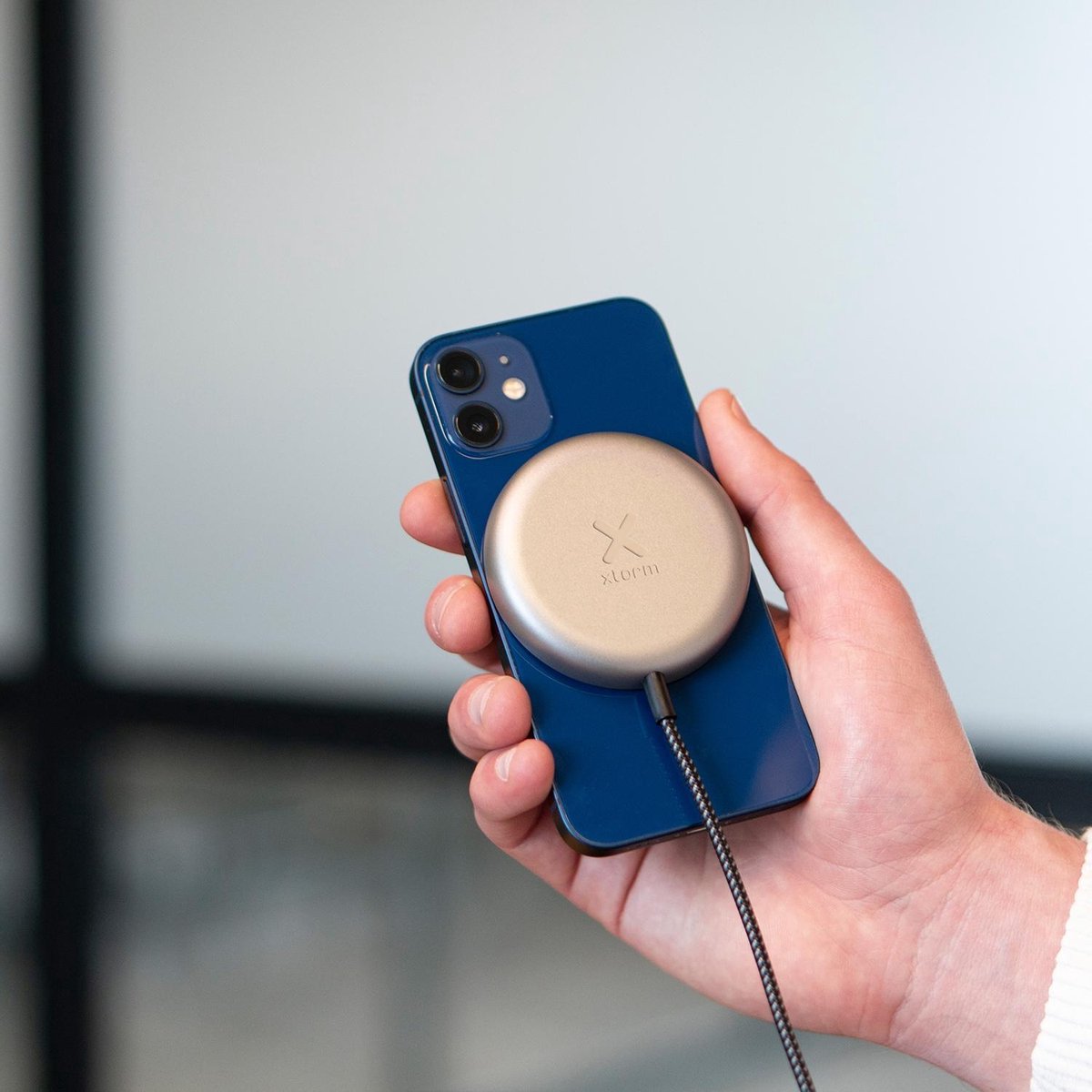 Xtorm magnetische draadloze oplaadkabel (1,2 meter) - Zwart