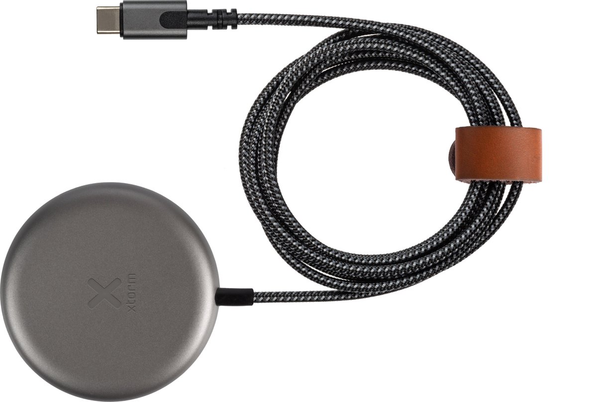 Xtorm magnetische draadloze oplaadkabel (1,2 meter) - Zwart