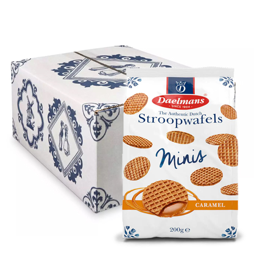 Daelmans - Mini Karamel Stroopwafels in zak - 12x 200g