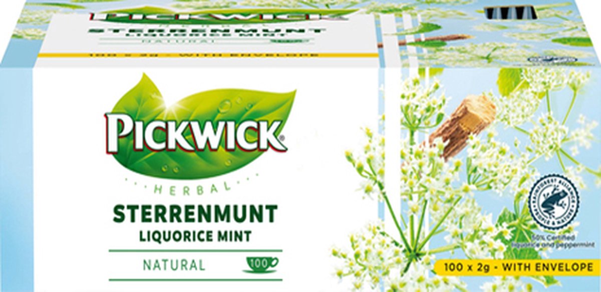 Pickwick - Herbal Sterrenmunt - 100 zakjes